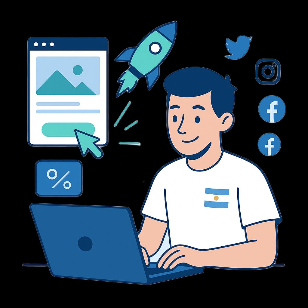 Emprendedores colaborando en un proyecto web
